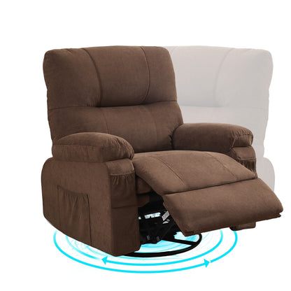 Recliner chair,360 degree rotating swing single sofa chair, equipped with soft cushion and backrest, comfortable armchair