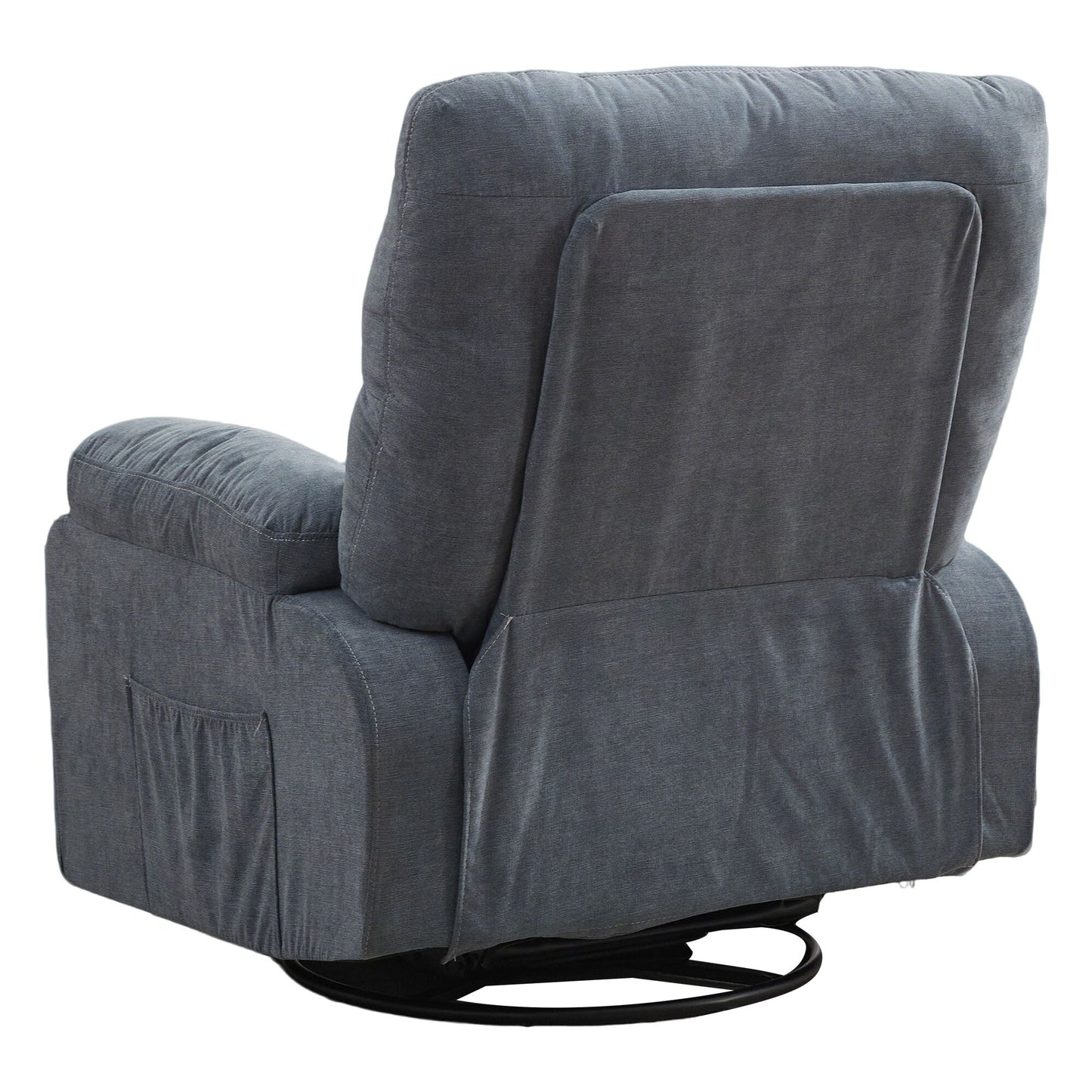 Recliner chair,360 degree rotating swing single sofa chair, equipped with soft cushion and backrest, comfortable armchair