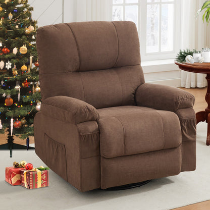 Recliner chair,360 degree rotating swing single sofa chair