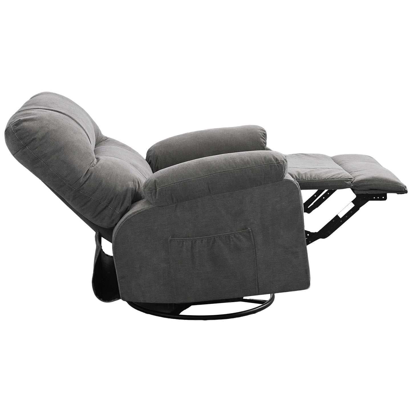 Recliner chair,360 degree rotating swing single sofa chair
