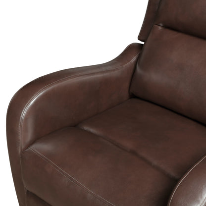 Reclining Chair 1pc Comfort Seating Faux Leather Upholstery Living Room Furniture Solid Wood