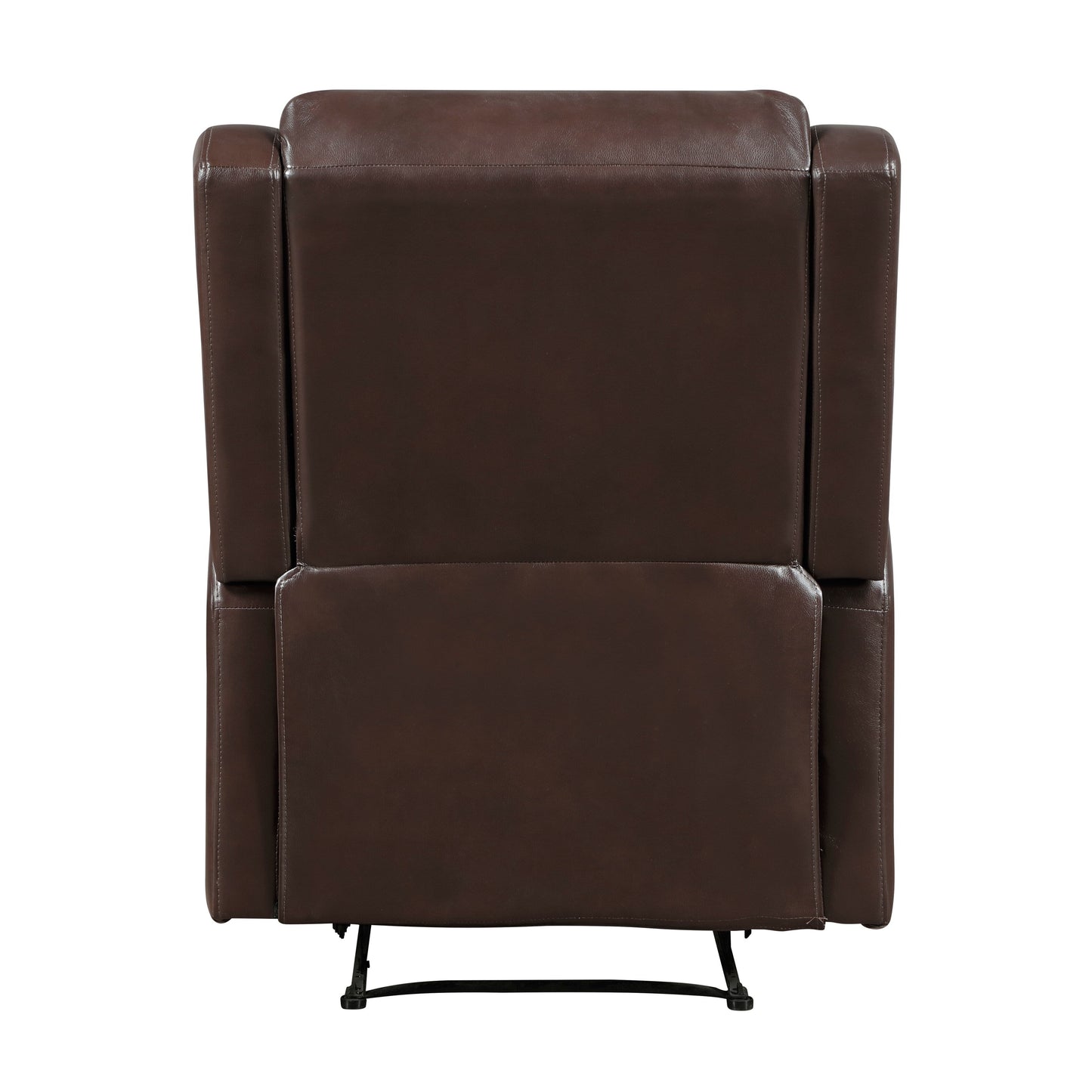 Reclining Chair 1pc Comfort Seating Faux Leather Upholstery Living Room Furniture Solid Wood