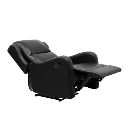 Reclining Chair 1pc Comfort Seating Faux Leather Upholstery Living Room Furniture Solid Wood