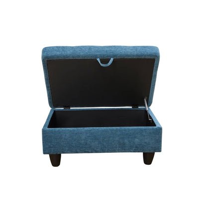 Red Flannel And PVC Living Room Storage Ottoman