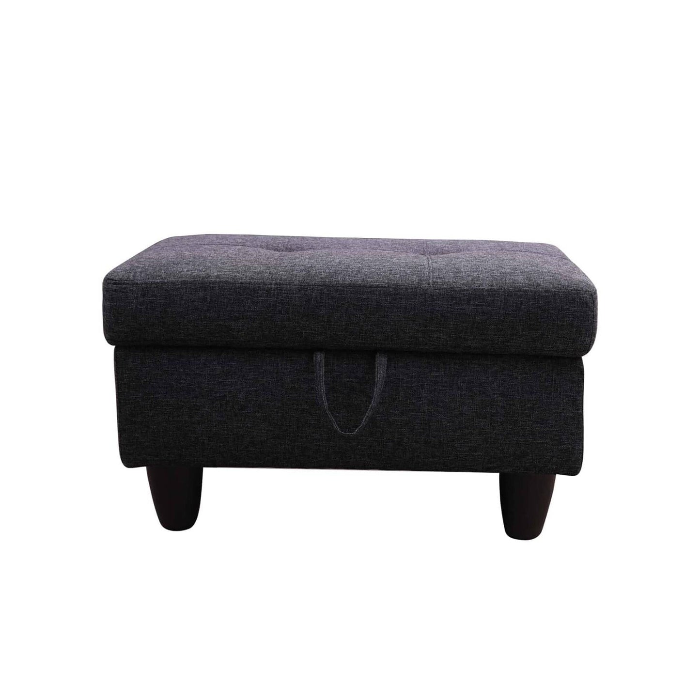 Red Flannel And PVC Living Room Storage Ottoman