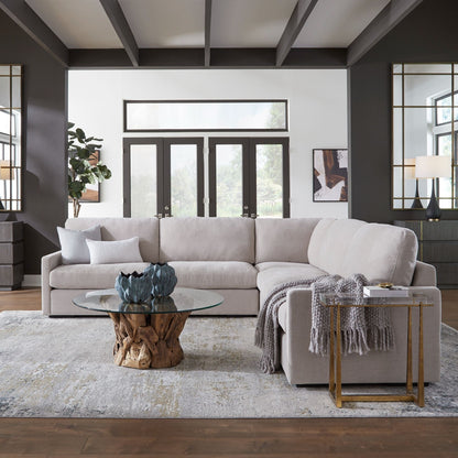 Refuge Solid Armless Modular Seat for Sectional Sofa - 40 - Sand Gray