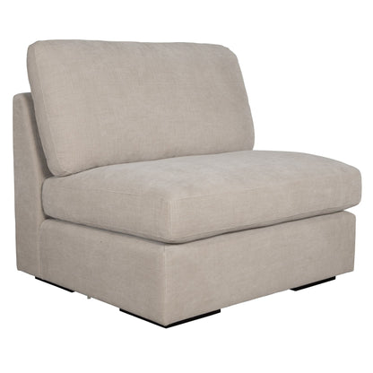 Refuge Solid Armless Modular Seat for Sectional Sofa - 40 - Sand Gray