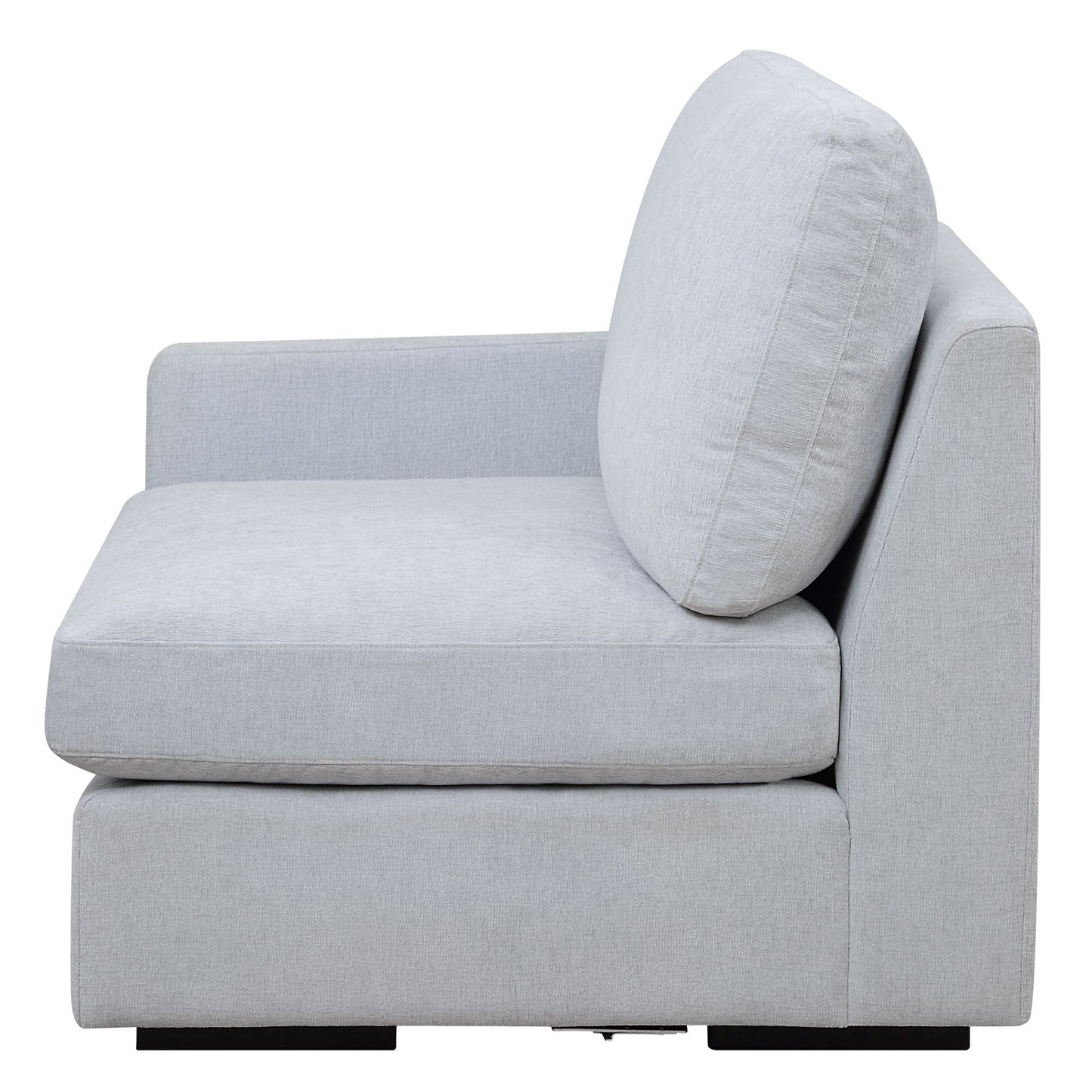 Refuge Solid Modular Left Arm Seat for Sectional Sofa - 43.25 - Sky Blue