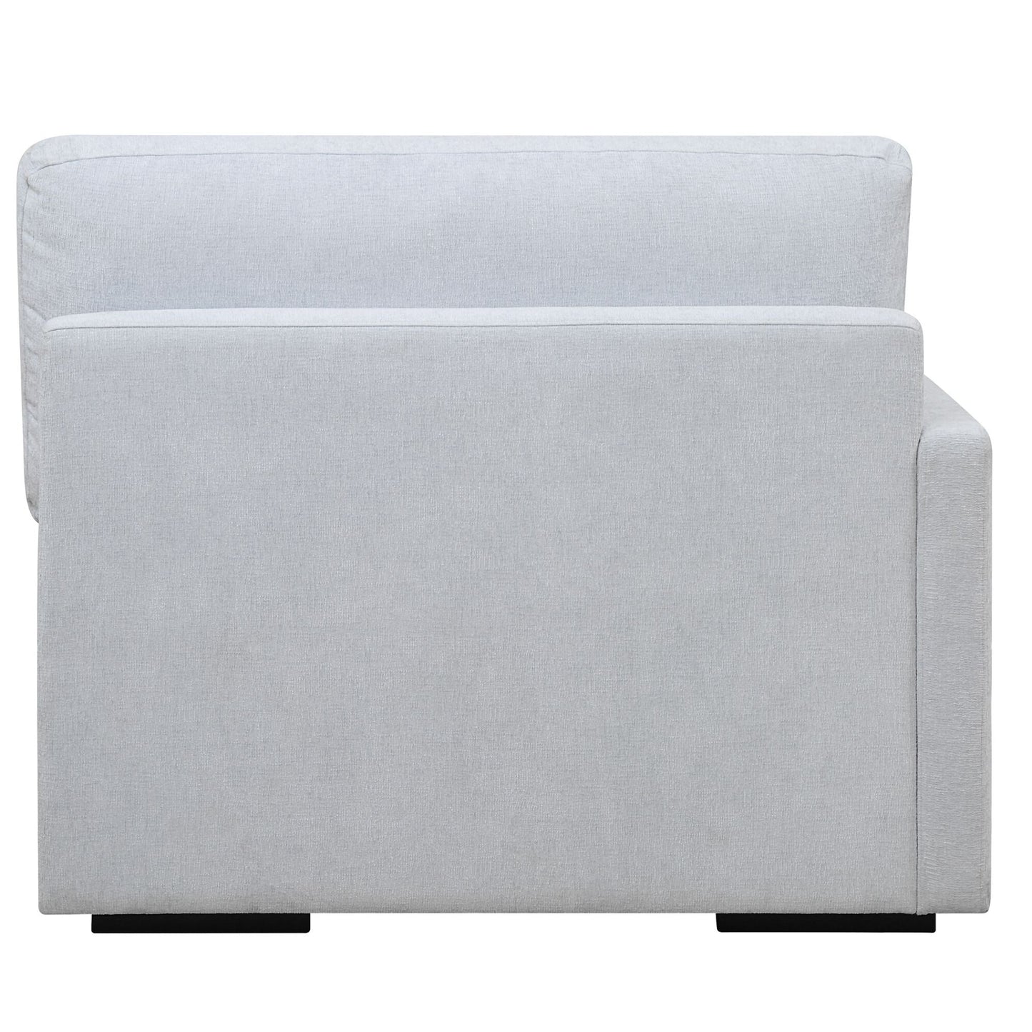 Refuge Solid Modular Left Arm Seat for Sectional Sofa - 43.25 - Sky Blue