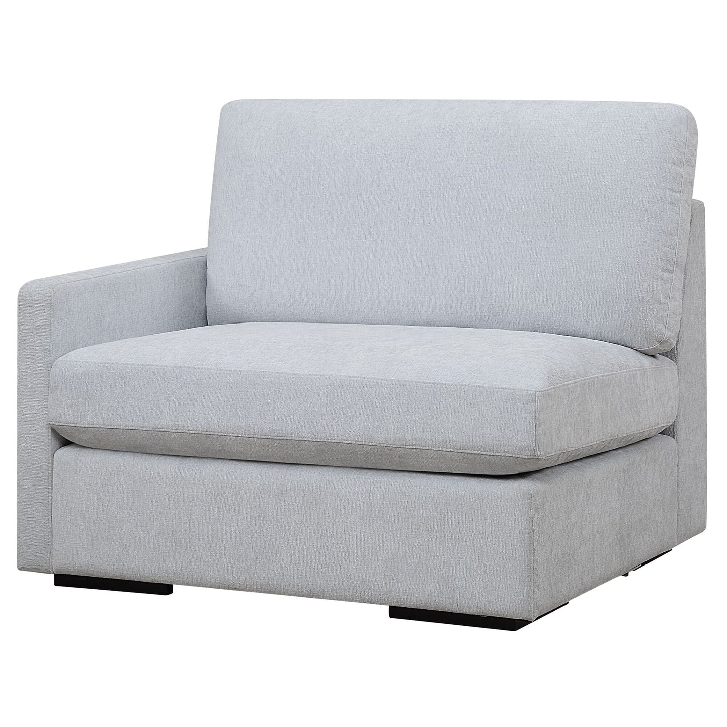 Refuge Solid Modular Left Arm Seat for Sectional Sofa - 43.25 - Sky Blue