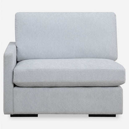 Refuge Solid Modular Left Arm Seat for Sectional Sofa - 43.25 - Sky Blue