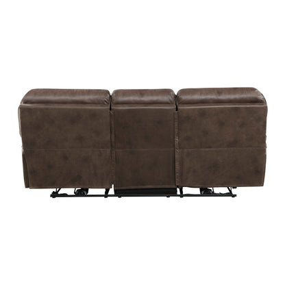 Regina Microfiber Power Double Reclining Sofa