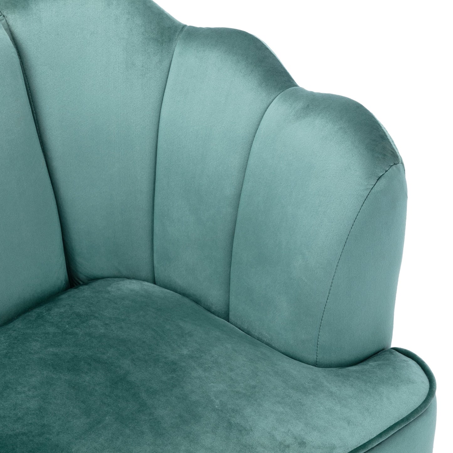 Reitz Glam Velvet Shell 3 Seater Sofa by Christopher Knight Home - 76.25 L x 29.25 W x 33.50 H