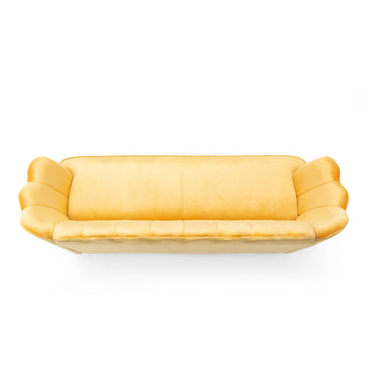 Reitz Glam Velvet Shell 3 Seater Sofa by Christopher Knight Home - 76.25 L x 29.25 W x 33.50 H