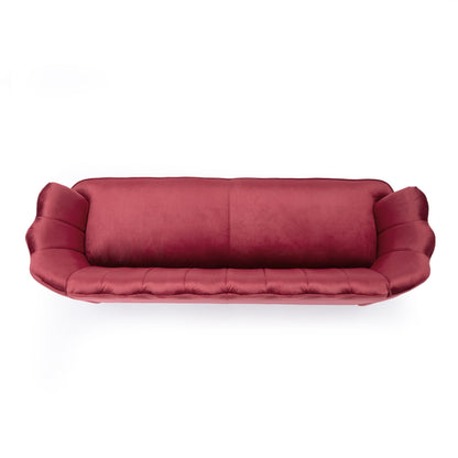 Reitz Glam Velvet Shell 3 Seater Sofa by Christopher Knight Home - 76.25 L x 29.25 W x 33.50 H