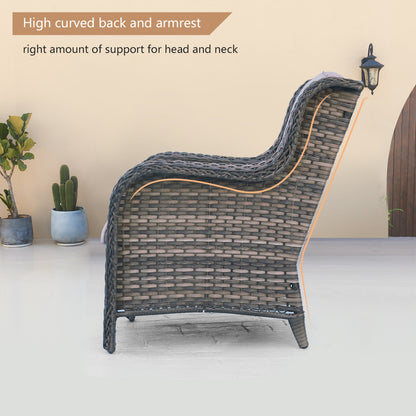 Pocassy 5-Piece Patio Furniture Set with Ottomans