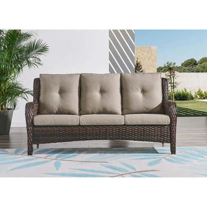 Pocassy 5-Piece Patio Furniture Set with Ottomans