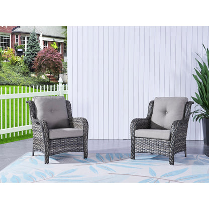 Pocassy 5-Piece Patio Furniture Set with Ottomans