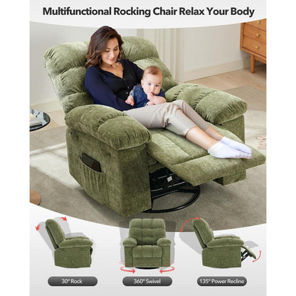 Rocking 360° Swivel Rocker Chair