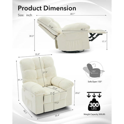Rocking 360° Swivel Rocker Chair