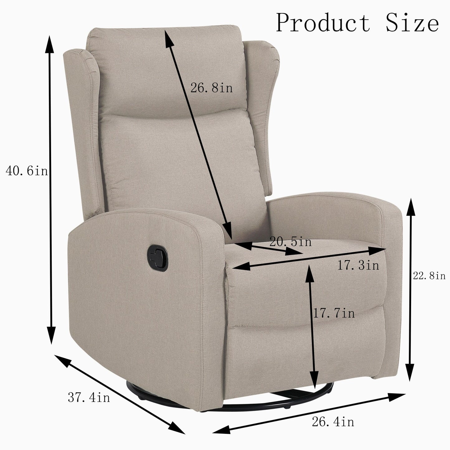 Rocking Recliner Chair for Living Room