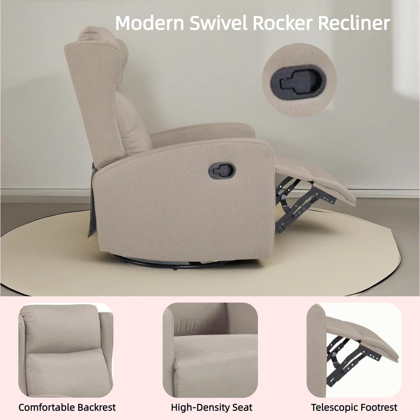Rocking Recliner Chair for Living Room