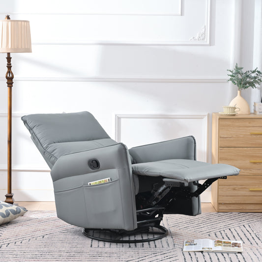 Rocking Recliner Chair,360 Degree Swivel Nursery Rocking Chair,Glider Chair,Modern Small Rocking Swivel Recliner Chair