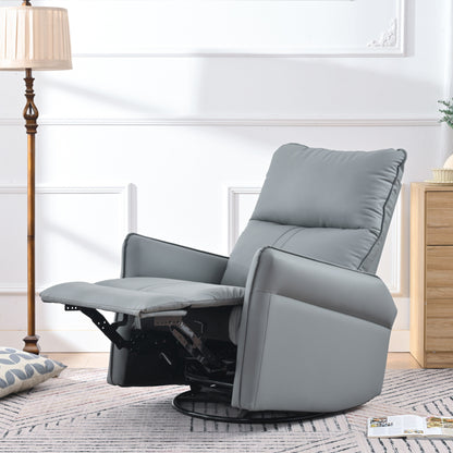 Rocking Recliner Chair,360 Degree Swivel Nursery Rocking Chair,Glider Chair,Modern Small Rocking Swivel Recliner Chair