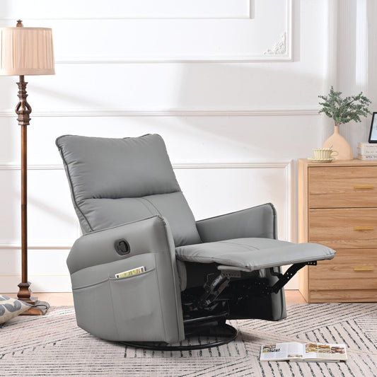 Rocking Recliner Chair,360 Degree Swivel Nursery Rocking Chair,Glider Chair,Modern Small Rocking Swivel Recliner Chair