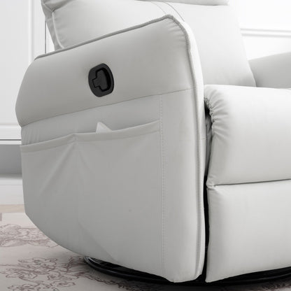 Rocking Recliner Chair,360 Degree Swivel Nursery Rocking Chair,Glider Chair,Modern Small Rocking Swivel Recliner Chair