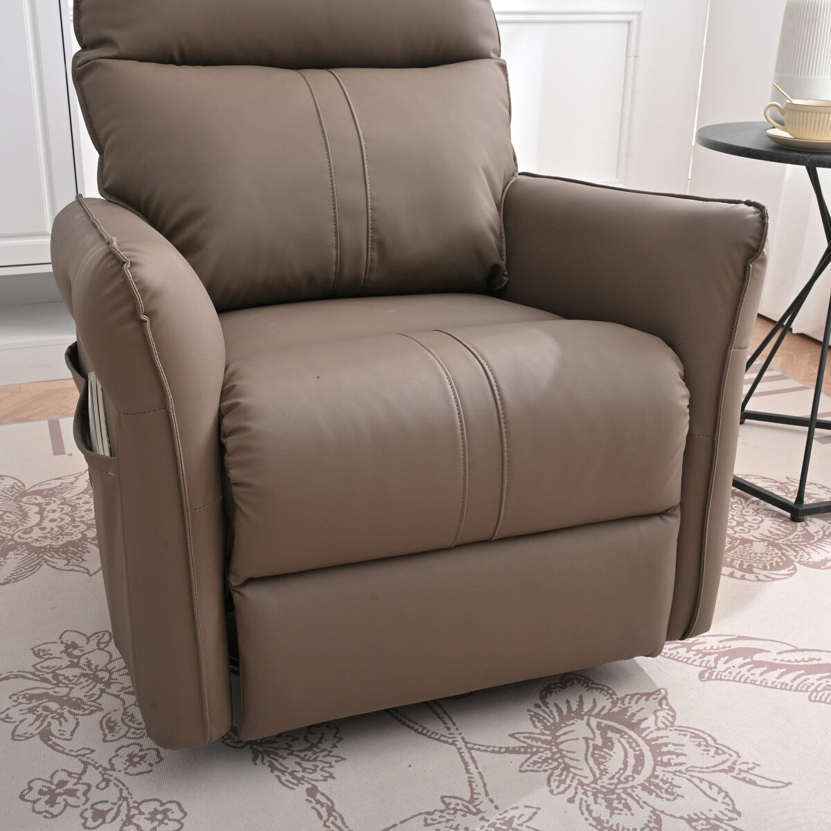 Rocking Recliner Chair,360 Degree Swivel Nursery Rocking Chair,Glider Chair,Modern Small Rocking Swivel Recliner Chair