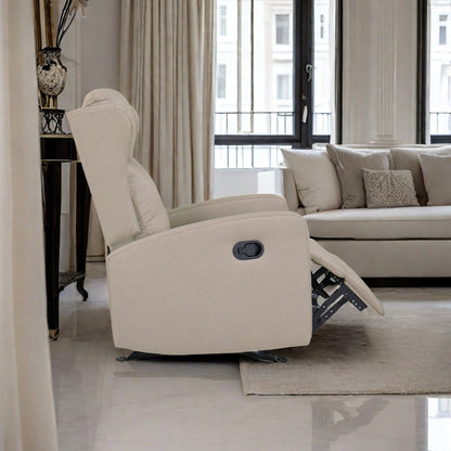 Rocking Recliner Chair,Adjustable Recliner Sofa with Lumbar Support,Classic Recliner Chair with Comfortable Arm and Back Sofa