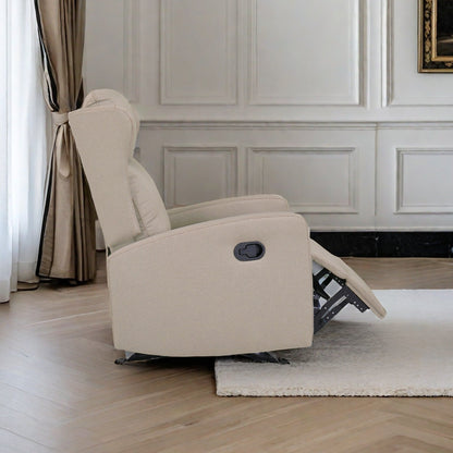 Rocking Recliner Chair,Adjustable Recliner Sofa with Lumbar Support,Classic Recliner Chair with Comfortable Arm and Back Sofa