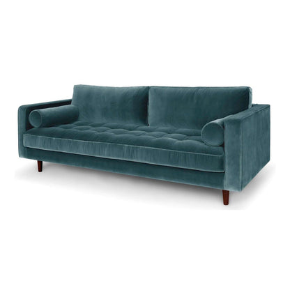 Roma Fabric Sofa in Spa Blue 88