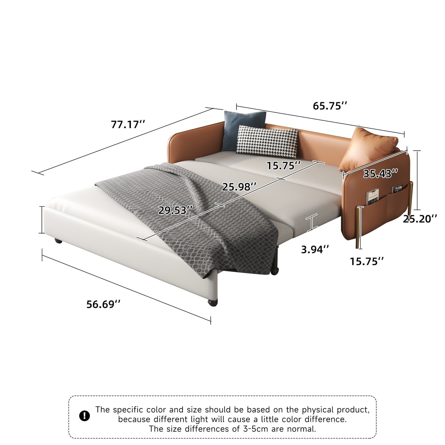 Romision Convertible Sleeper Sofa