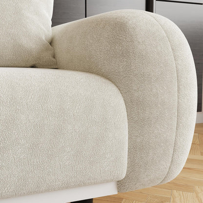 Romision Cotton Fabric Upholstered Sofa