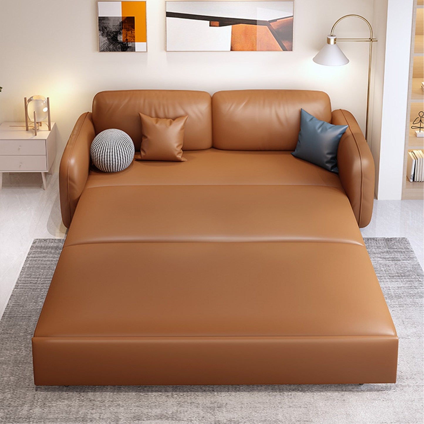 Romision Folding Technological Fabric Sofa Bed