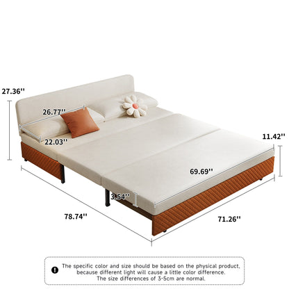 Romision Folding Technological Velvet Sofa Bed