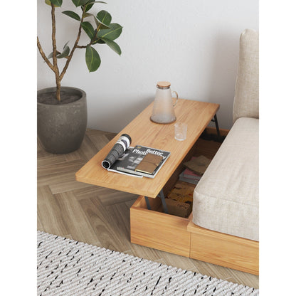 Romision Linen FabricThree-Seater Rectangle Combination Sofa