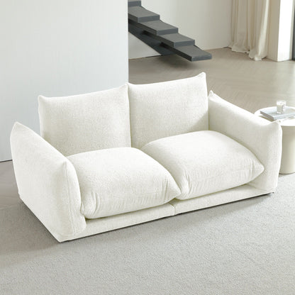 Romision Multi-combination Lambswool Velvet Upholstered Sectional Sofa