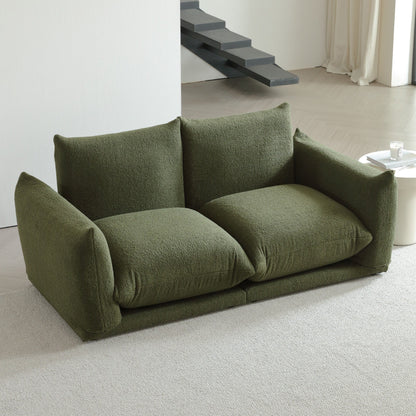 Romision Multi-combination Lambswool Velvet Upholstered Sectional Sofa