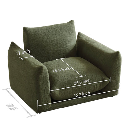 Romision Multi-combination Lambswool Velvet Upholstered Sectional Sofa