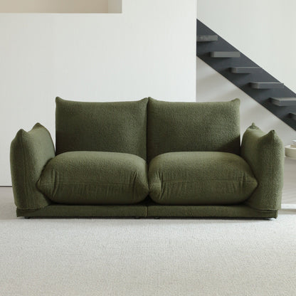 Romision Multi-combination Lambswool Velvet Upholstered Sectional Sofa