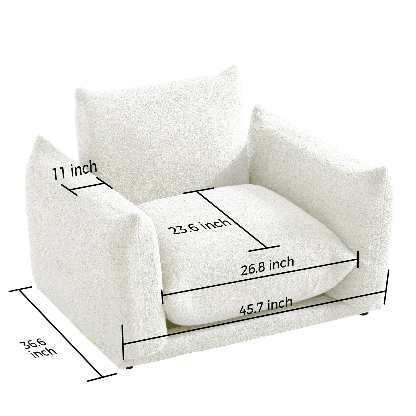 Romision Multi-combination Lambswool Velvet Upholstered Sectional Sofa