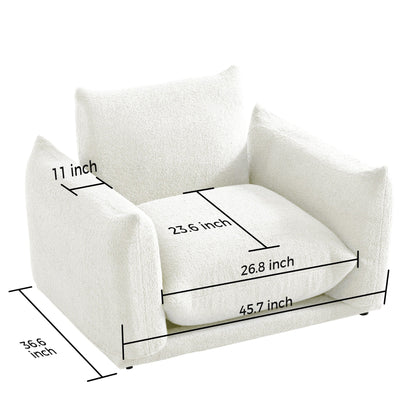 Romision Multi-combination Lambswool Velvet Upholstered Sectional Sofa