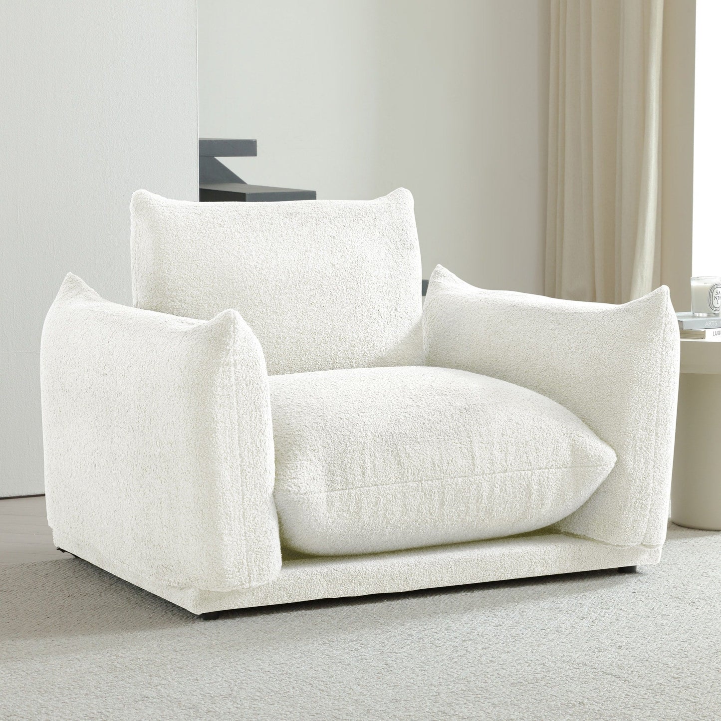 Romision Multi-combination Lambswool Velvet Upholstered Sectional Sofa