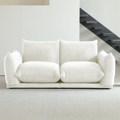 Romision Multi-combination Lambswool Velvet Upholstered Sectional Sofa