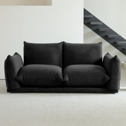 Romision Multi-combination Lambswool Velvet Upholstered Sectional Sofa
