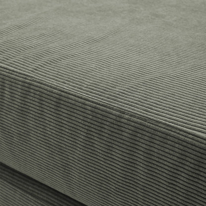 Romision Round Arm Corduroy Fabric Convertible Sleeper Rectangle Sofa