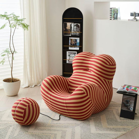 Romision Slope Arm Fabric Curved Sofa